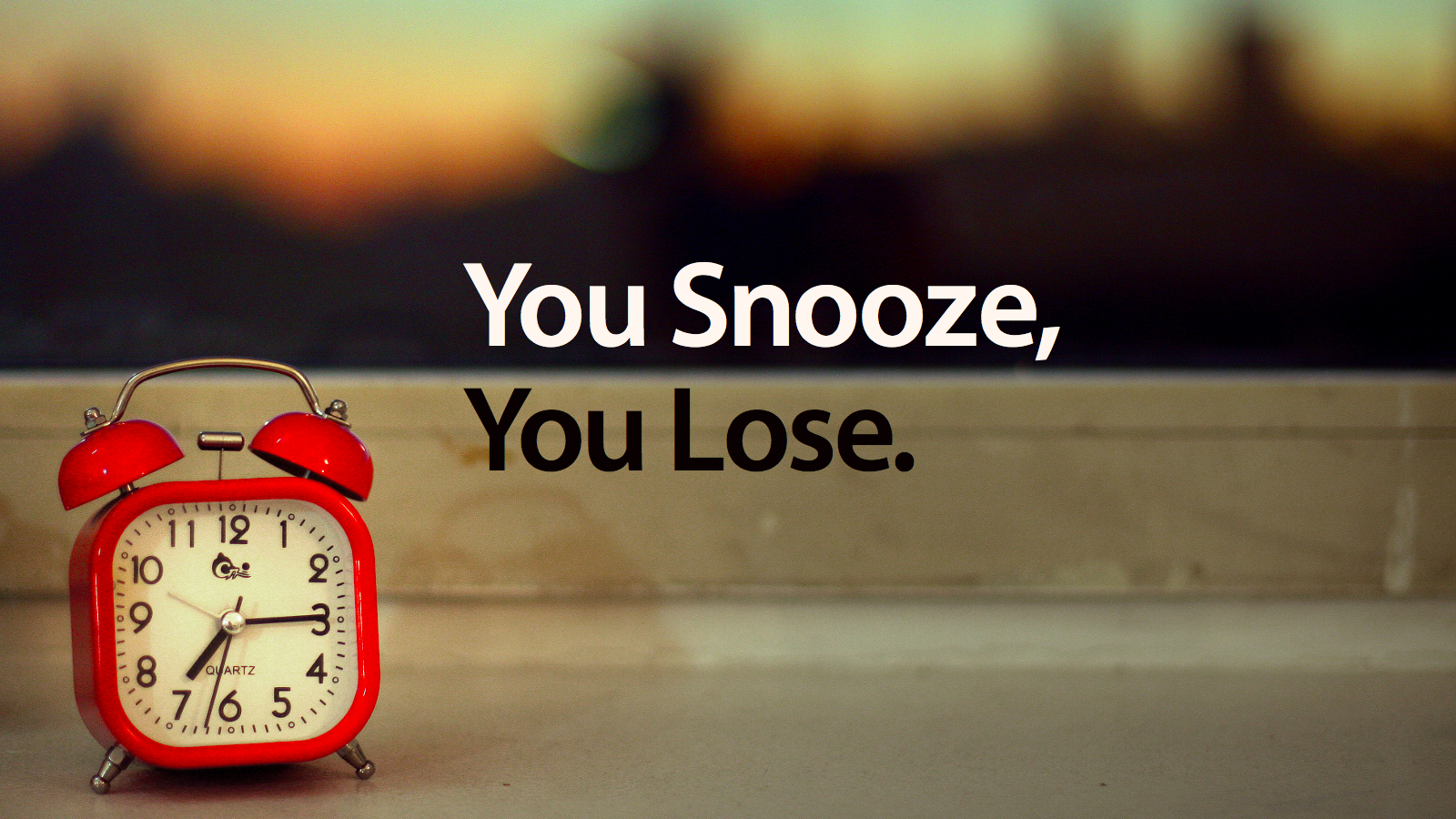 Author Alert: If You Snooze … You Lose