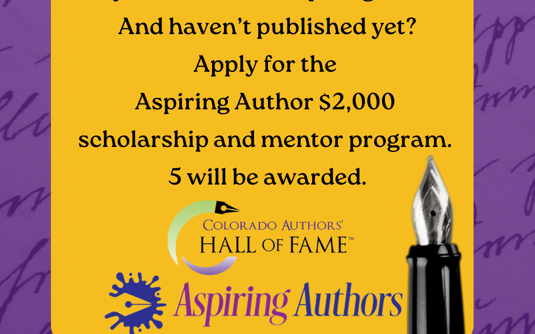 WOOT…5 authors with get HUGE scholarships in CO in September