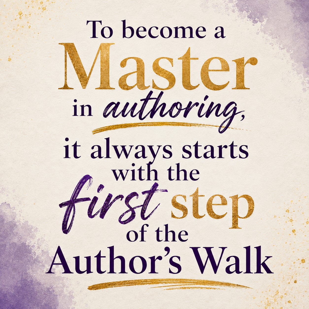 All Authors Begin Their Authors Walk in the DUMMY Stage